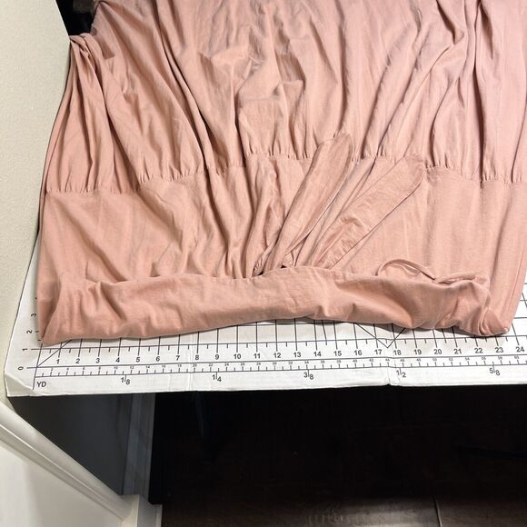 J. Crew Womens Tie-Back Tiered Midi Dress Size 3X Peachy Pink NWT 100% Cotton - Picture 7 of 9